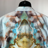 Aztec Solar Cross | Upcycled Tuxedo Shirt | Size XXXL