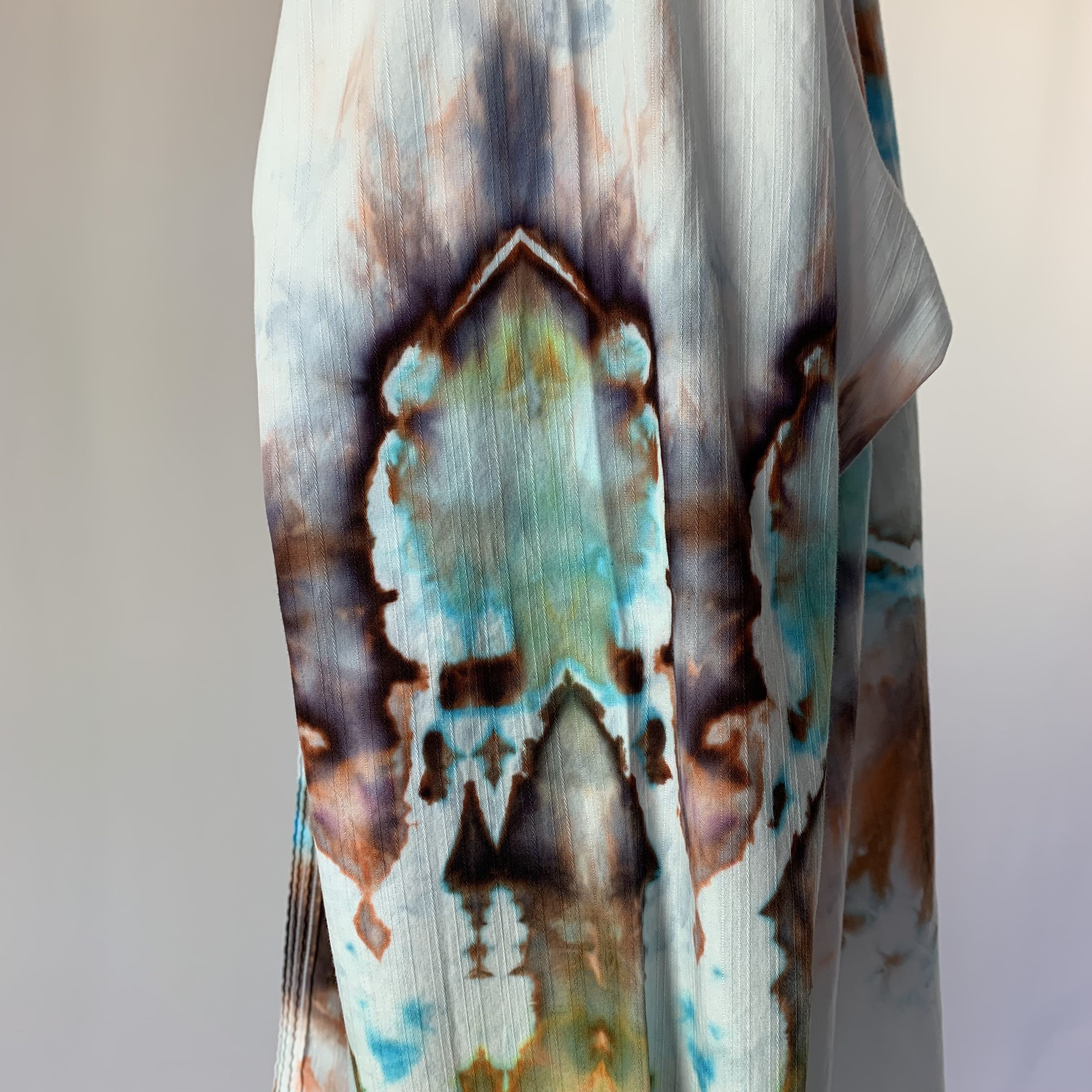 Aztec Solar Cross | Upcycled Tuxedo Shirt | Size XXXL