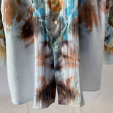 Aztec Solar Cross | Upcycled Tuxedo Shirt | Size XXXL