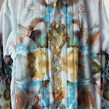 Aztec Solar Cross | Upcycled Tuxedo Shirt | Size XXXL