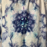 Purple and Teal Nebula | Upcycled Long Sleeve Shirt | Size L