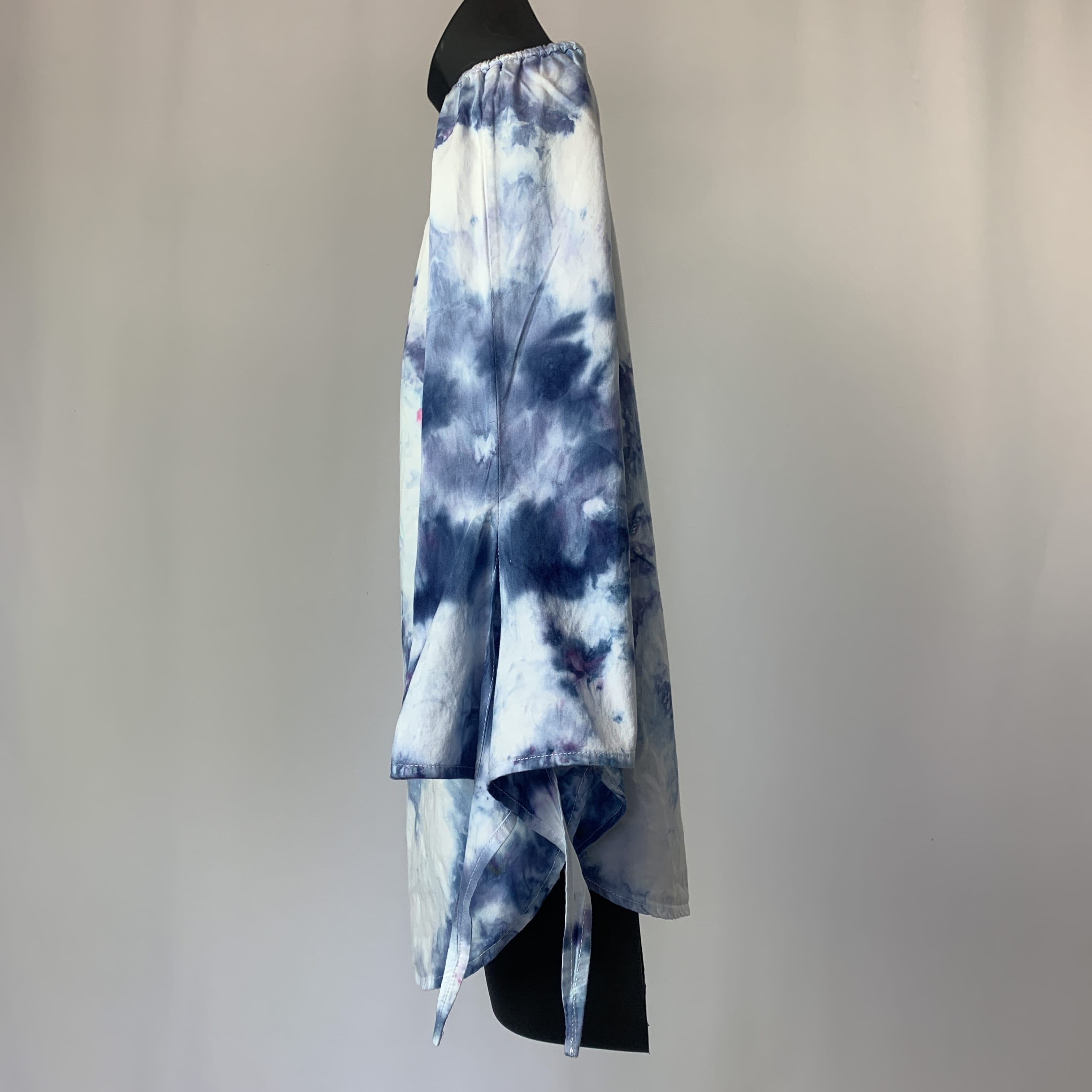 Purple and Teal Nebula | Upcycled Long Sleeve Shirt | Size L