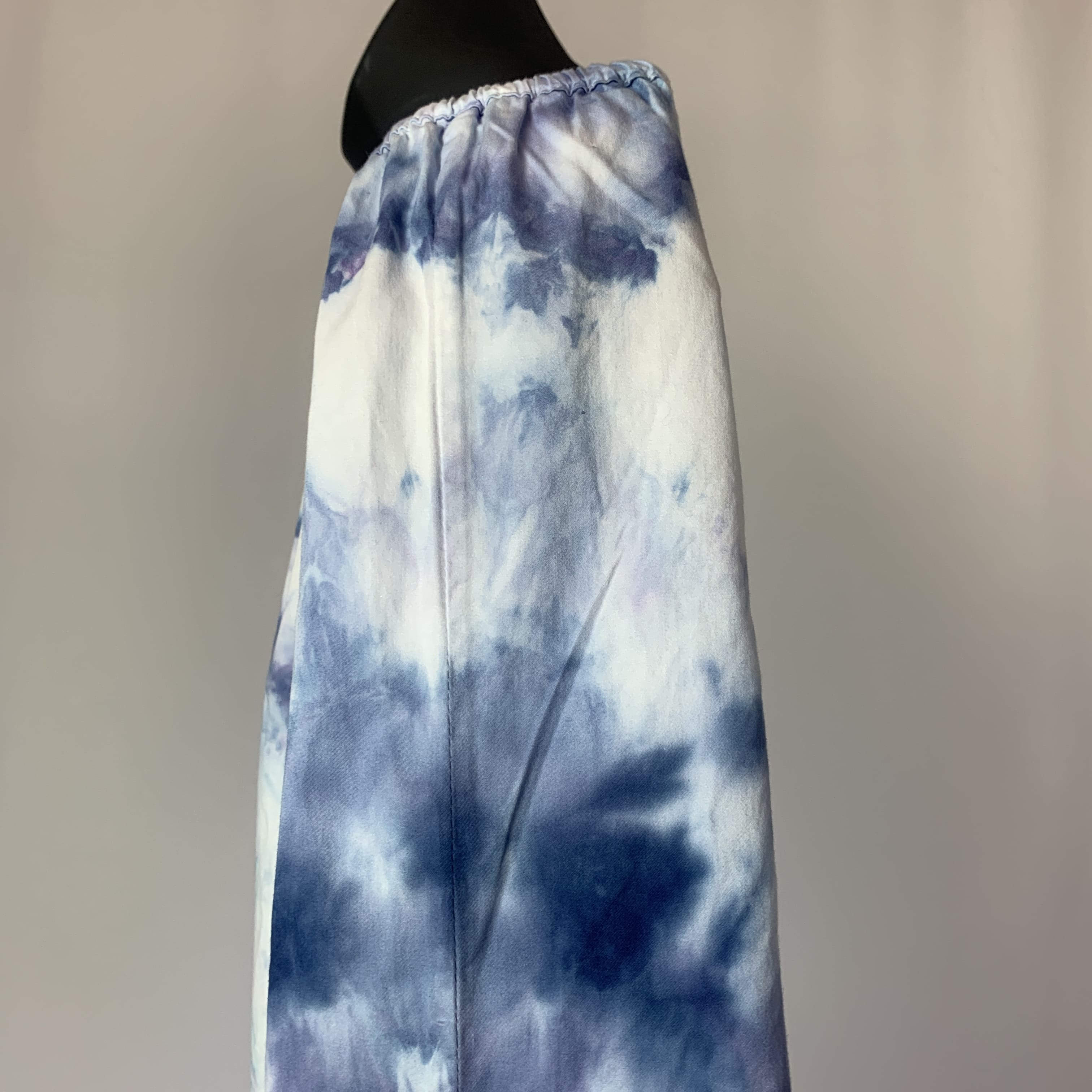 Purple and Teal Nebula | Upcycled Long Sleeve Shirt | Size L