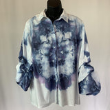 Midnight Sun | Upcycled Long Sleeve Shirt | Size XXL