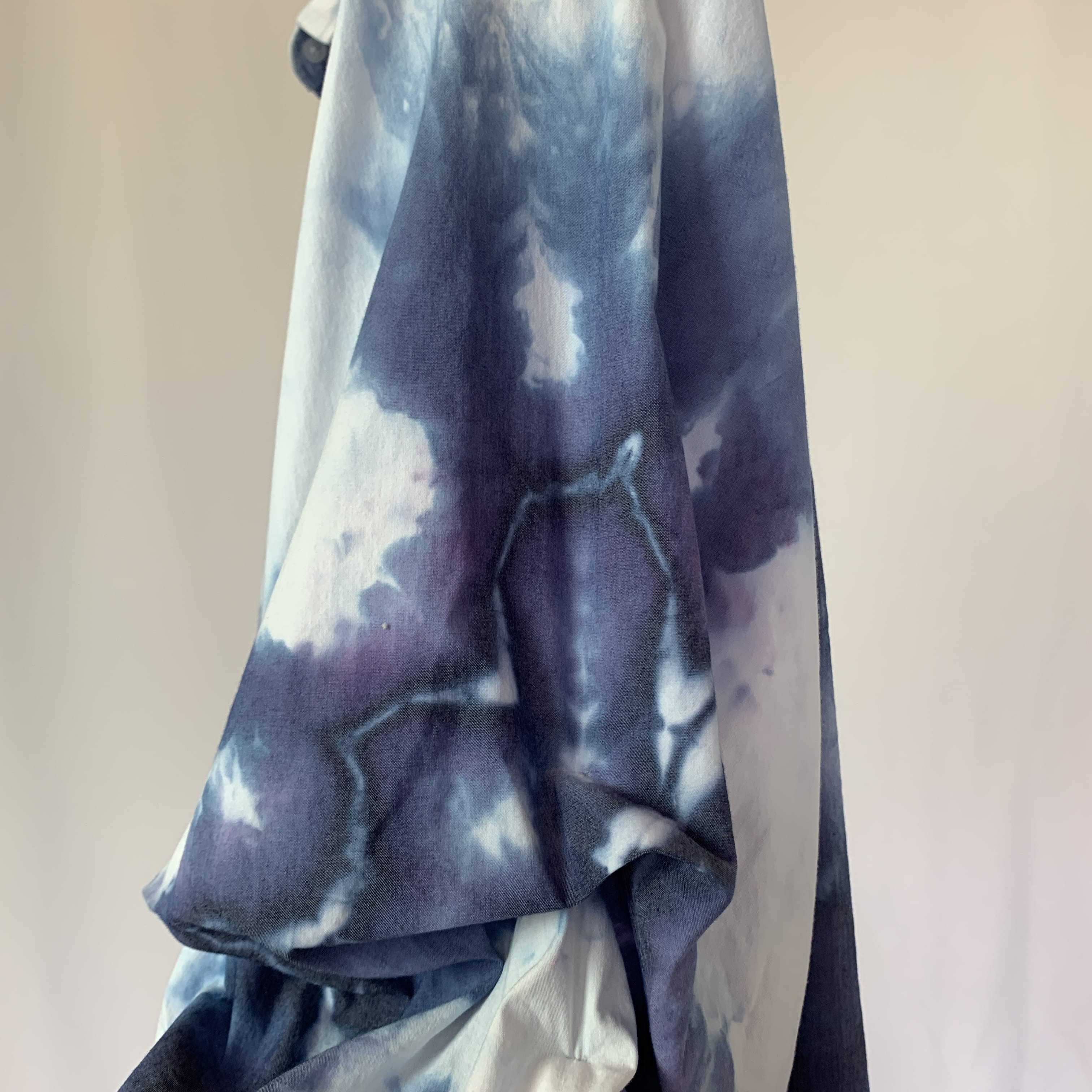 Midnight Sun | Upcycled Long Sleeve Shirt | Size XXL