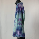 Violet Fractals | Upcycled 3/4 Length Sleeve Shirt | Size S-M