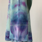 Violet Fractals | Upcycled 3/4 Length Sleeve Shirt | Size S-M