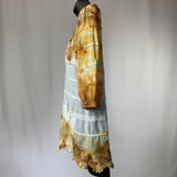 Golden Victorian Magic | Camicia a maniche lunghe 3/4 riciclata | Taglia S