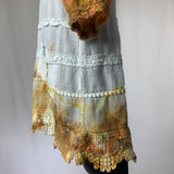 Golden Victorian Magic | Camicia a maniche lunghe 3/4 riciclata | Taglia S