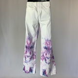 Berry Fractal Explosion | Pantaloni a zampa di elefante in velluto a coste | Taglia SM
