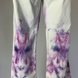 Berry Fractal Explosion | Pantaloni a zampa di elefante in velluto a coste | Taglia SM