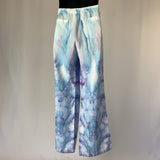 Pastel Fractal Flow | Drawstring pants | max 39” waist