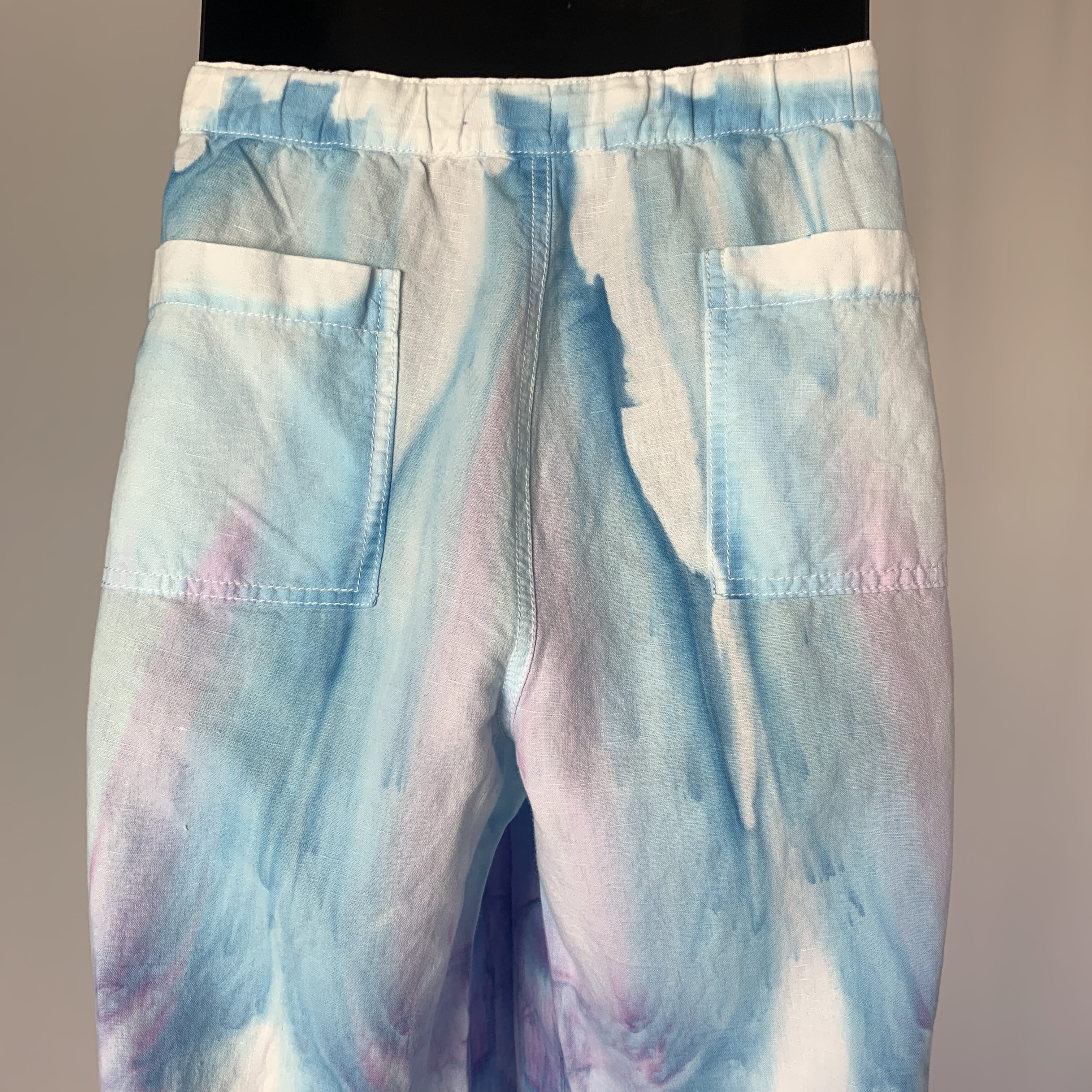 Pastel Fractal Flow | Drawstring pants | max 39” waist