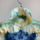 Psychedelic Lotus Star Mandala | Jean jacket | 35" chest