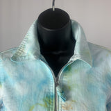 Psychedelic Lotus Star Mandala | Jean jacket | 35" chest