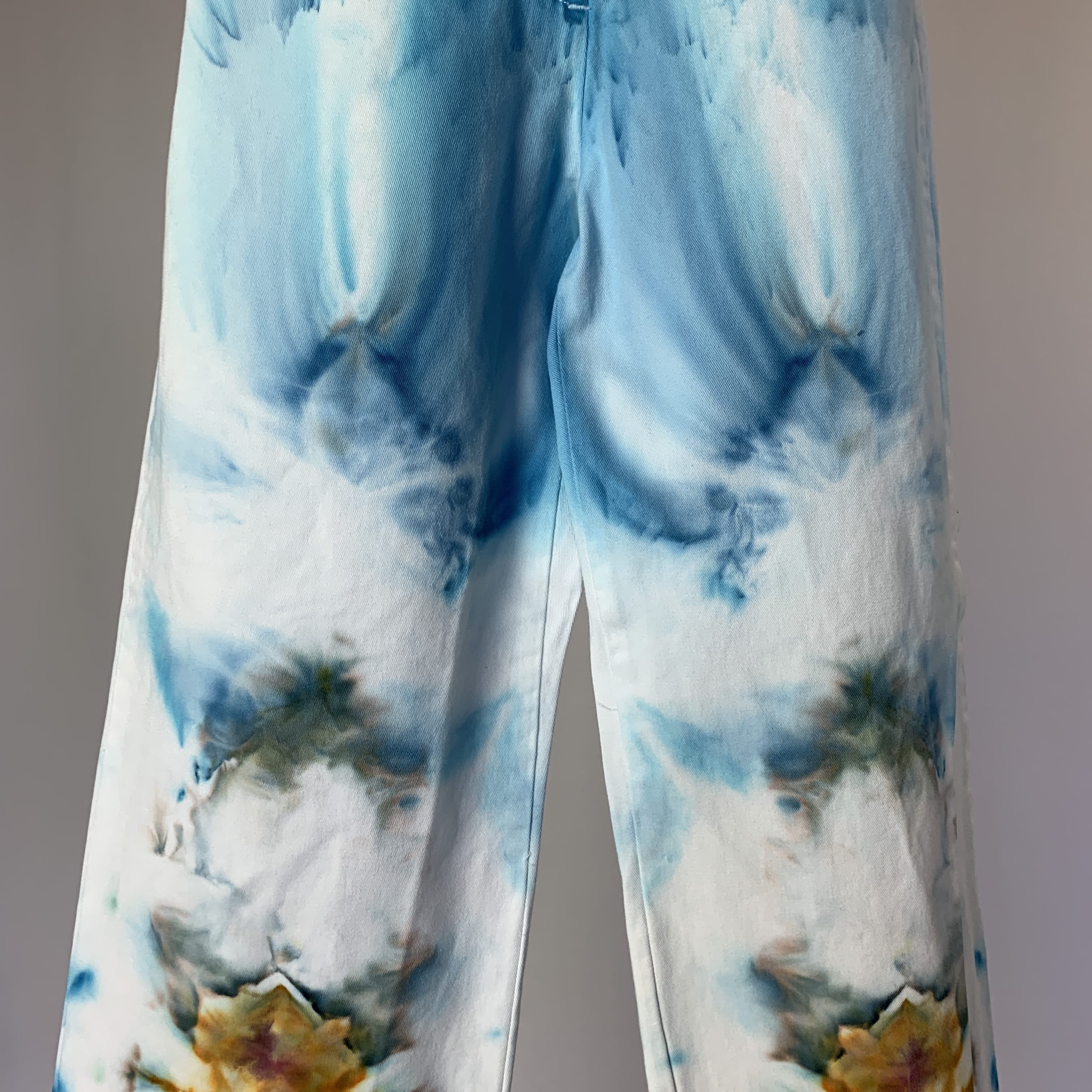 Sunrise on the Mountain Top | Upcycled Straight leg pants | Size S