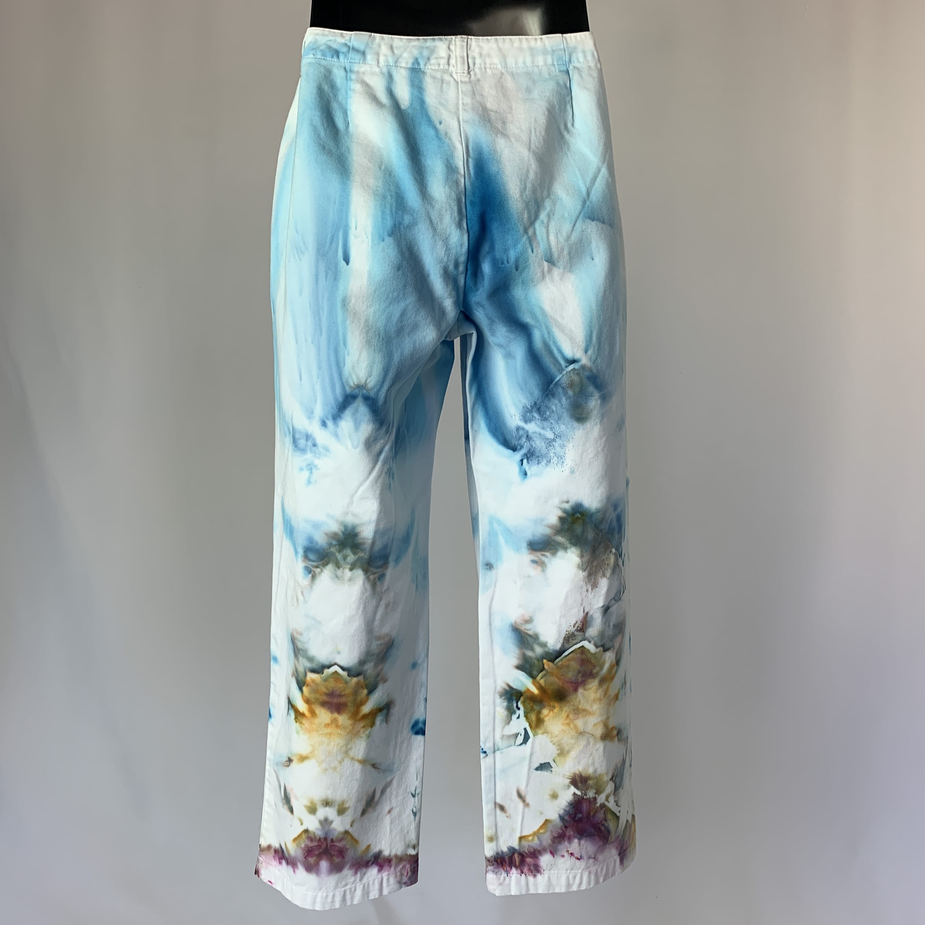 Sunrise on the Mountain Top | Upcycled Straight leg pants | Size S