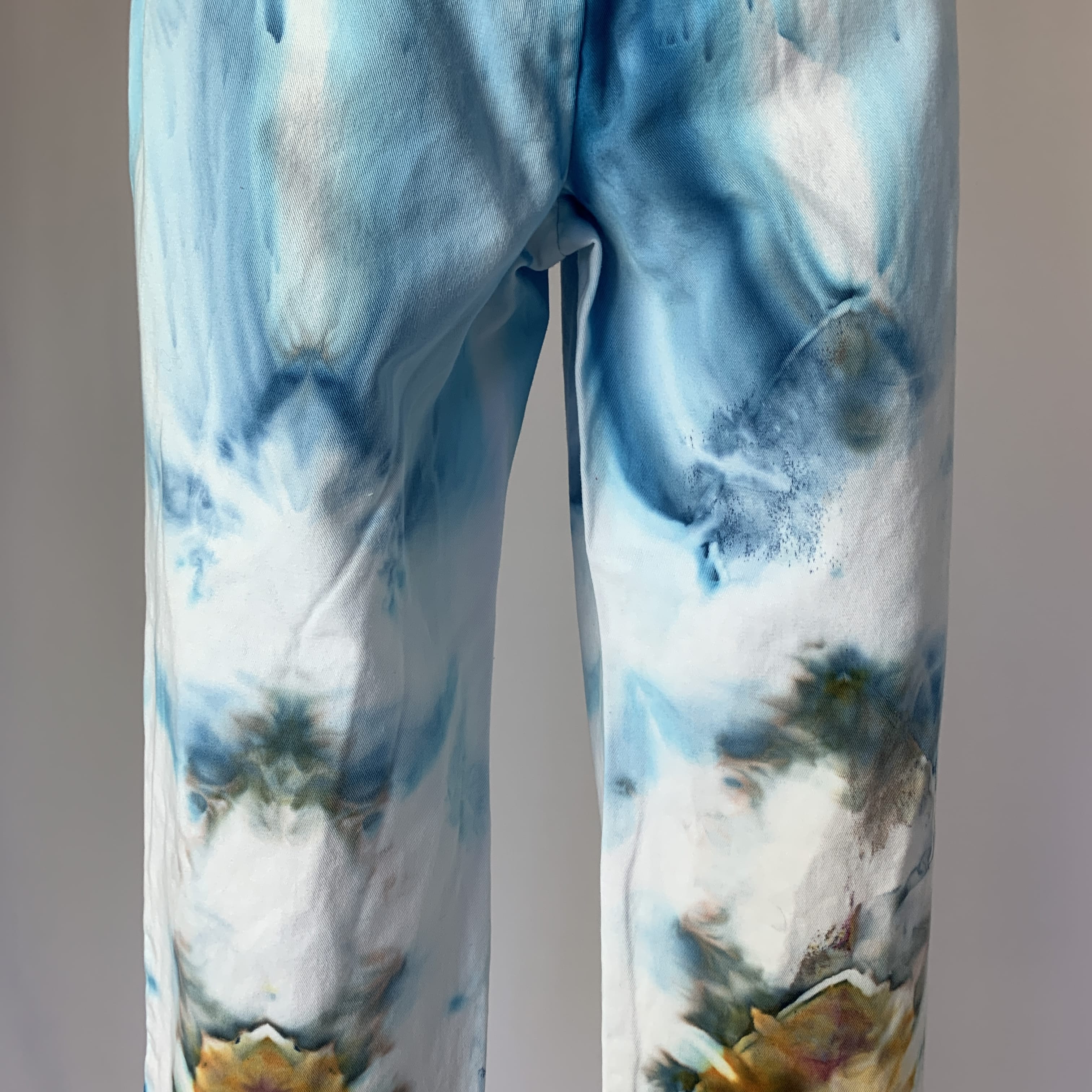 Sunrise on the Mountain Top | Upcycled Straight leg pants | Size S