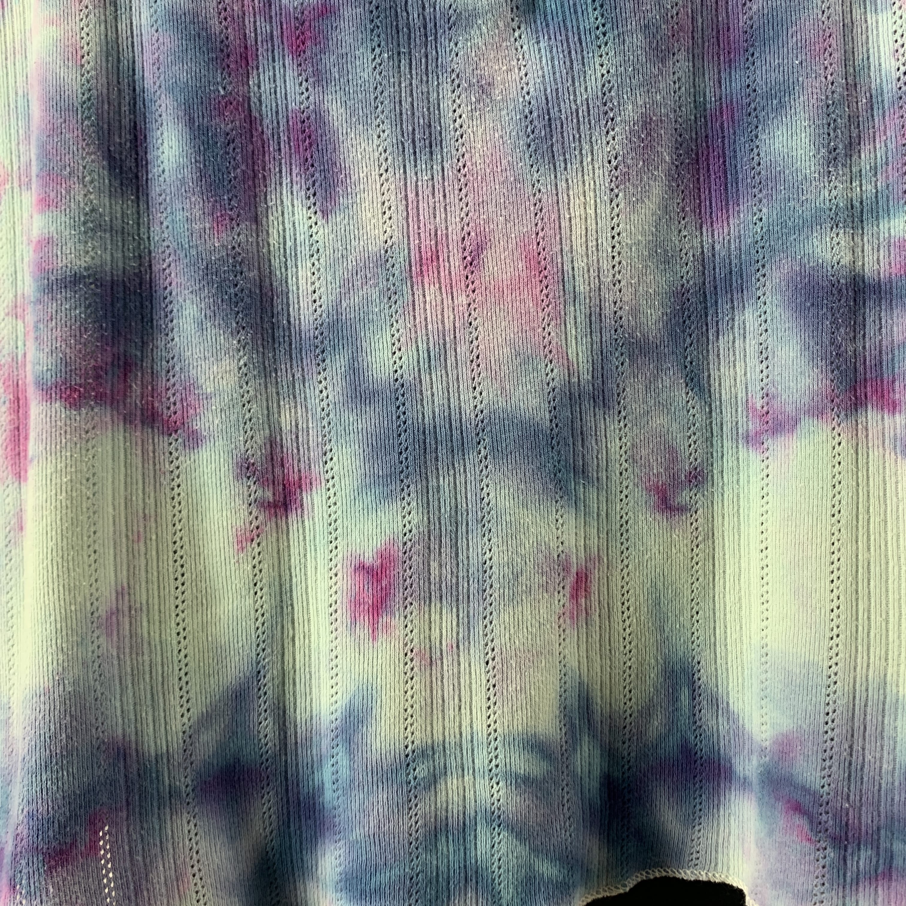 Violet Fractals | Maglietta a maniche lunghe 3/4 riciclata | Taglia SM