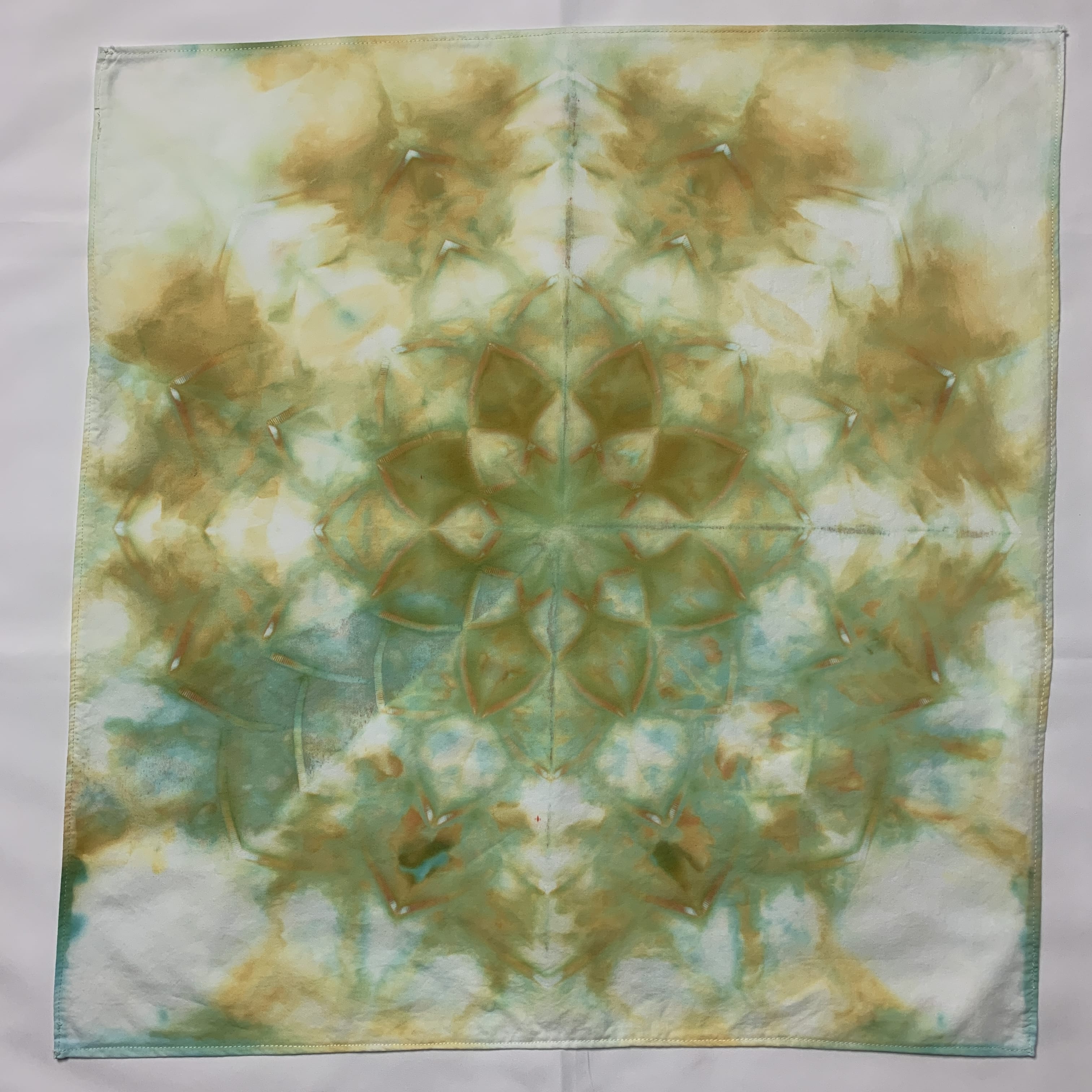 Earth Lotus | Bandana/Scarf | 20.5" x 21.5", 52 cm x 55 cm