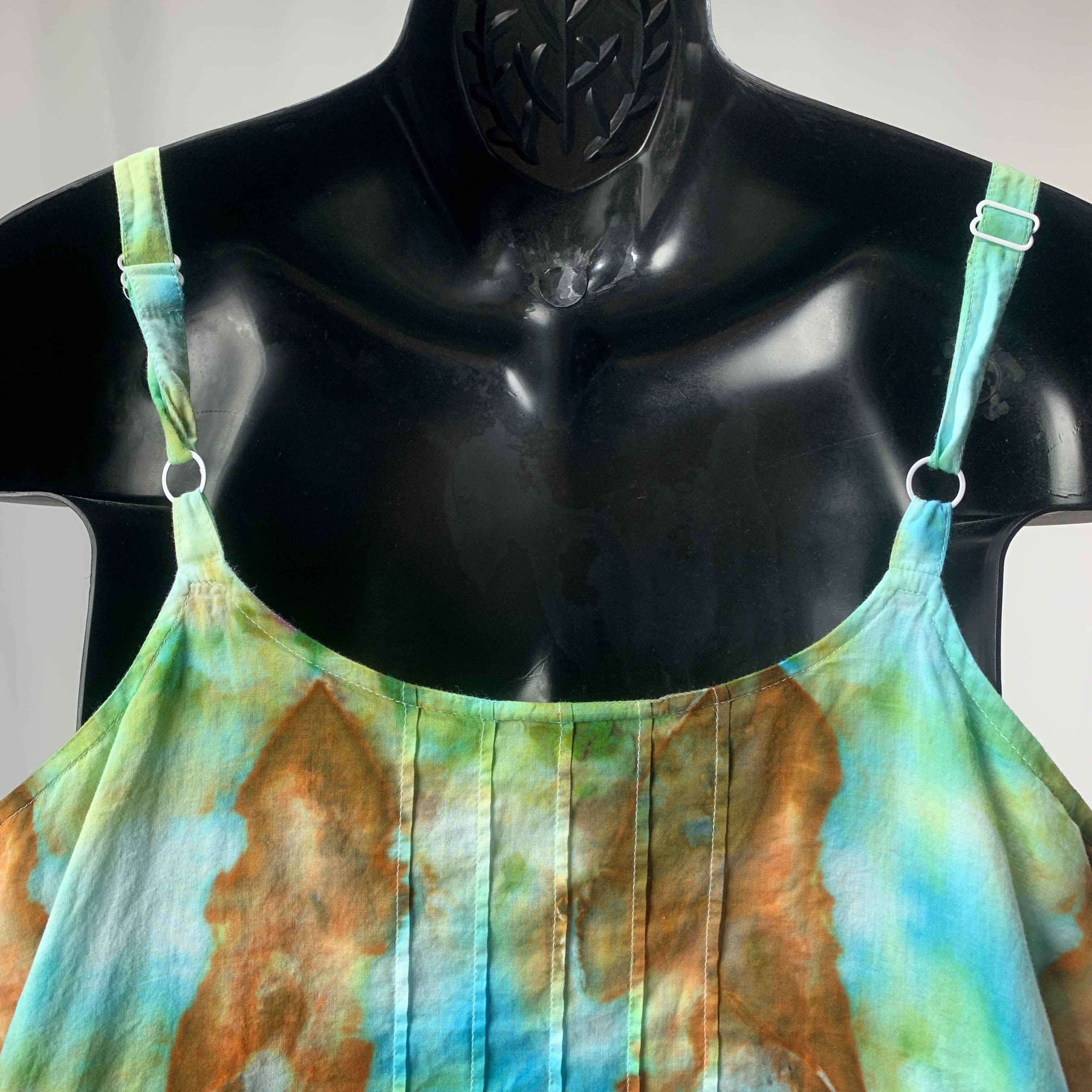 Fractal Reverie | Upcycled Sleeveless Shirt | Size L-XL