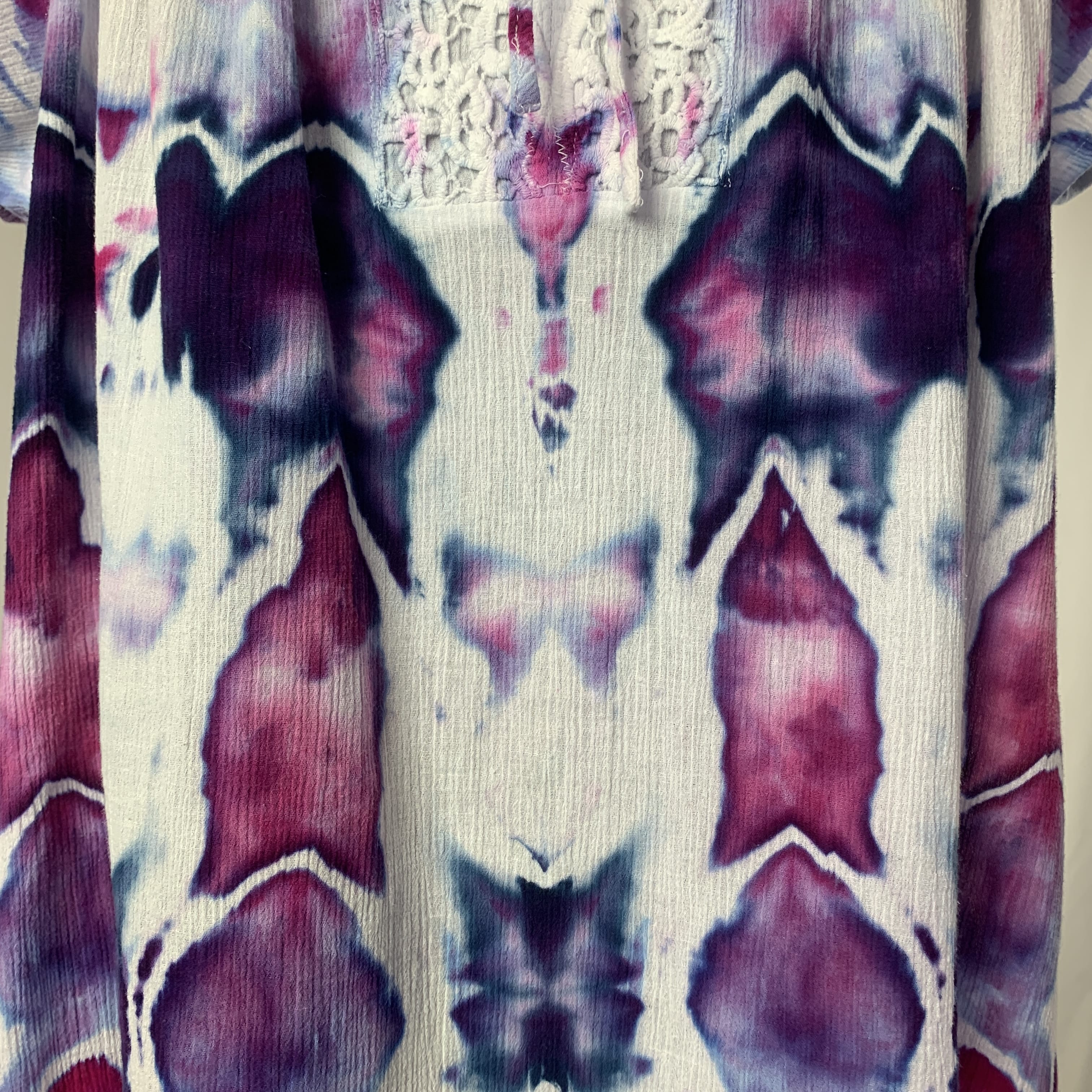Butterfly Dreams | Upcycled Short Sleeve Shirt | Size XXXL