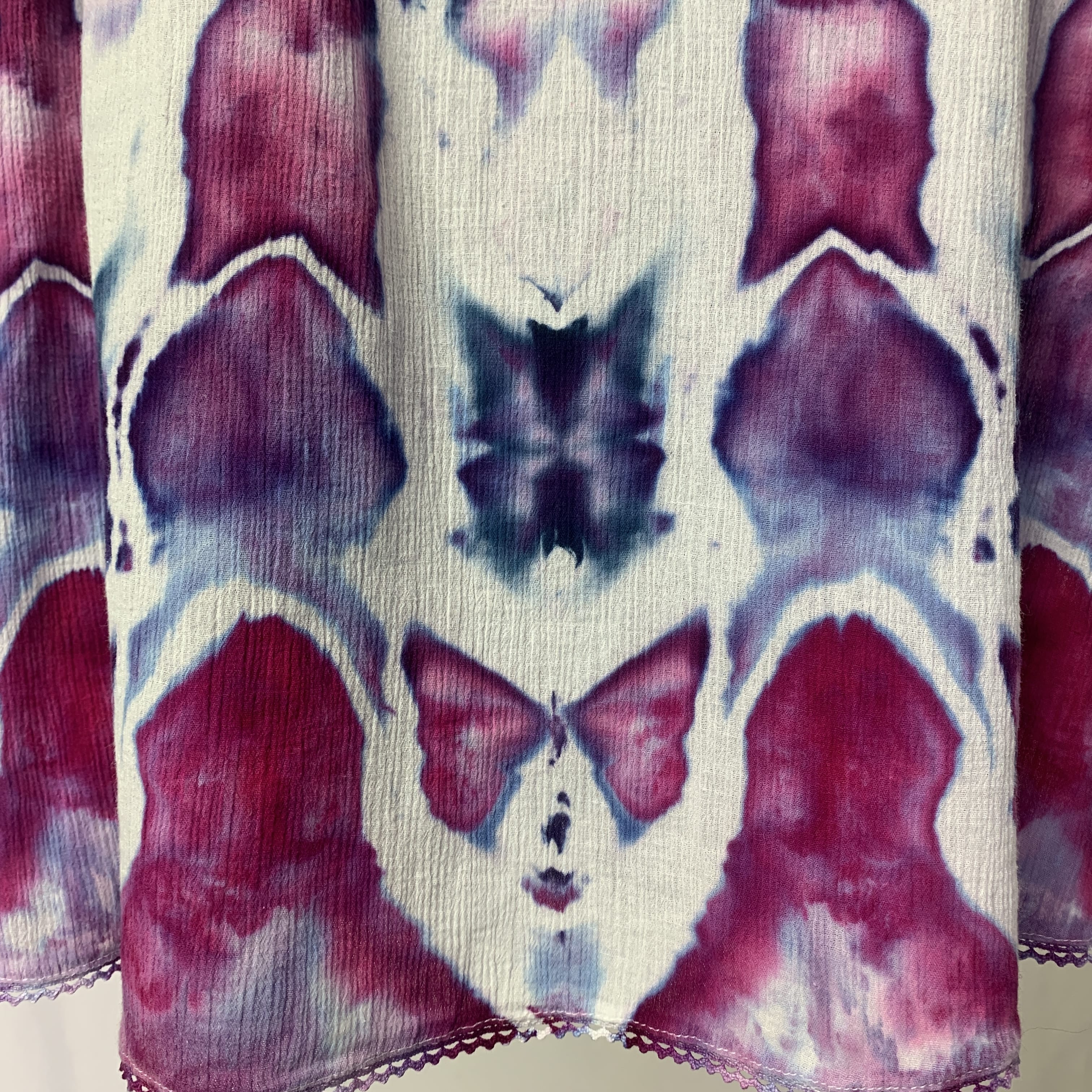 Butterfly Dreams | Upcycled Short Sleeve Shirt | Size XXXL